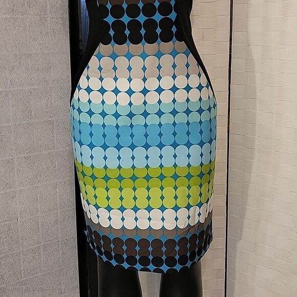 BRAND NEW LONDON TIMES MULTI-COLOR POLKA-DOT WOMEN'S DRESS - Picture 12 of 14